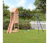 Vidaxl parque infantil de exterior madera maciza douglas