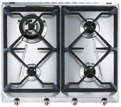 Placa de gas empotrada de 60 cm con 4 quemadores smeg srv564gh3