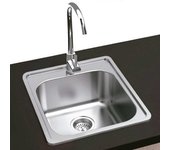 Fregadero cuadrado encastrar 38 x 38 zurich 1 seno - acero inox