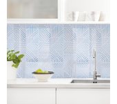 Salpicadero cocina salpicadero cocina adhesivo en pared y azulejos impermeable a prueba de aceite n.1860 azul 140 x 40 cm