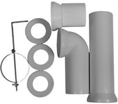 Kit de conexión duravit vario para inodoro con salida vario y excéntrico incluido, 0014220000