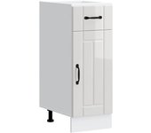Maison exclusive - mueble bajo de cocina lucca blanca de alto brillo