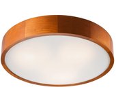 Lamkur round plafón cilíndrico rústico, 3x e27