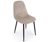 Irelia bizzotto tortora sillas de terciopelo para interior - 4 piezas