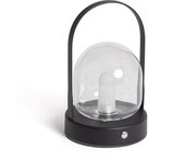 Ledkia lámpara de mesa led portátil con batería usb recargable olena negro