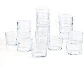Set 16 vasos bajos vidrio luminarc chiquito 23cl - transparente