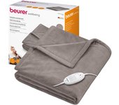 Beurer hd 75 manta eléctrica 100 w gris pardo vellón