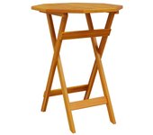 Mesa de jardín plegable madera maciza de acacia ?60x75 cm