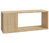 Mueble tv | mueble de salón | mesa de tv madera contrachapada roble sonoma 80x24x32 cm cfw12211