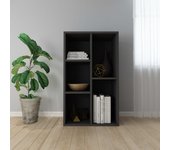 Estantería/aparador | aparador de comedor | armario de cocina madera contrachapada negro 50x25x80 cm cfw20948