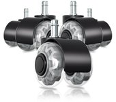 Ruedas para sillas 15 piezas ruedas para sillas de oficina rotación de 360 grados antiarañazos cómodas y silenciosas ruedas para sillas de 11x22 mm