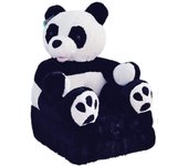 Sillón, sillón plegable, sofá infantil de suave felpa. sofá y juguete panda.