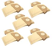 Vhbw 50x bolsa compatible con kärcher 2101, 2101 / te, 2105, 2111, 2301, 4000 plus / te, a 2101, a 2111 aspiradora - papel, marrón