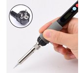 Soldador eléctrico de temperatura constante con pantalla digital y temperatura ajustable, bolígrafo de soldadura, pantalla digital de 60 w