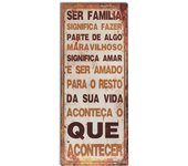 Origen home decor adornos pared portugues placas metal | placa de metal marrón rectangular - 50x20x1cm
