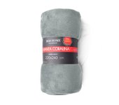 Manta de franela gris oscuro 220*240cm