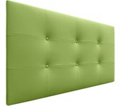Dhome cabecero de cama acolchado capitoné 8cm de grosor. cabezal tapizado polipiel cabeceros de cama matrimonio e individual (verde, 105cm)