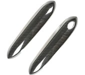 Cubierta de manija exterior con orificio para sensor, fibra de carbono para g01 g02 g05 g20 g30 g80 lhd (2 puertas).