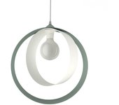 Lumicom | nucleo lámpara pendiente, 1x e27, max 42w, metal, verde glacial/blanco, d.40cm