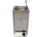 Express water fregadero autónomo, portátil, independiente, mod. silver, con certificado, tanques 10 litros, fregadero de acero inoxidable,45x45x85cm