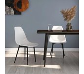 Pack 2 uds sillas de comedor | silla de cocina blancas pp cfw50454
