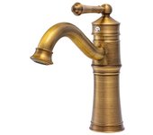 Grifo lavabo monomando retro, bronce