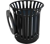 Cubo de basura exterior de acero - 31l