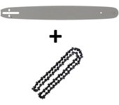 Guía de 18 pulgadas (45 cm) con cadena de 72 eslabones para motosierras