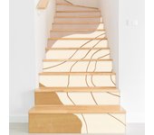 Vinilo adhesivo para escaleras - boho