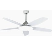 Lucande ventilador de techo led divian, blanco, cc, silencioso, cct, ventilador