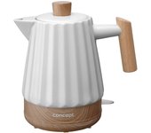 Hervidor eléctrico de cerámica concept rk0090 1,5 l blanco