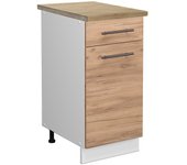 Vicco mueble bajo de cocina fame-line, roble dorado, 40 cm , et roble