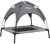 Cama para perros con dosel antracita tela oxford y acero
