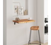 Maison exclusive - estante pared rectangular madera acacia borde vivo 60x40x3,8 cm