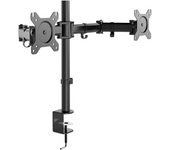 Lite dual stand soporte de mesa con brazo articulado para 2 monitores de 13 a 27 - nox
