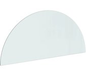 Placa de vidrio para chimenea semicircular 1200x500 mm