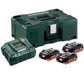 Energy pack 18v metabo 3 batt. 4,0 ah lihd + carg. asc 55 + metabox - 685133000