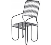 Kadax banco de jardín con respaldo park 50cm