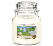 Yankee candle candela profumata | candela giara media clean cotton | candele a lunga combustione: fino a 75 ore | candele profumate - il regalo perfet