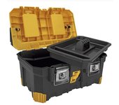 Caja de herramientas 20'' 500 x 290 x 250 mm asa retráctil de aluminio cierres metálicos 3 compartimentos vito