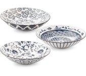 H&h set 3 bowl poke seta in porcellana cm 23