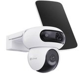 Cámara a batería motorizada hb90 dual 2k+; panel solar ezviz 8w