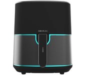 Cecotec freidora de aire sin aceite de 55 l cecofry fantastik inox 5500 air fryer 1700 w 9 menús acabados en acero inoxidable tecnología