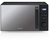 Microondas flama 1833fl 20l 700w s/grill cristal/negro digital