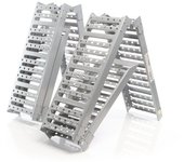 Xpotool 2x rampa de carga 340 kg 3 pliegues 195,5x23cm antideslizante acero vehículos motos remolque