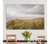 Lienzo cuadro en lienzo bastidor impresion en lienzo beige cielo paisaje playa mar dunas de arena 183 dormitorio salón pasillo 60 x 40 cm