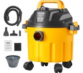 Vevor aspirador eau et poussière 10l, ligero y portátil, hasta 2,5 cv, eficacia de aspiración y soufflage, con bus, ruletas, adaptable a tapis