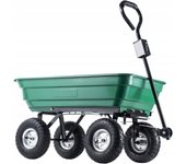 Kadax carretilla carro de transporte de jardín volquete 300 kg remolque de carretilla fuerte