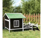 Maison exclusive - caseta para perros madera maciza de pino gris 159x120x88,5 cm
