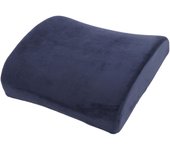 Almohada de apoyo lumbar de color puro con diseño ergonómico de felpa y espuma viscoelástica para el hogar, el coche y la oficina